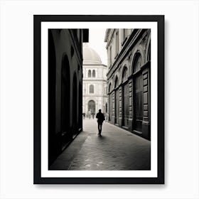 Florence, Italy, Black And White Analogue Photograph 1 Art Print
