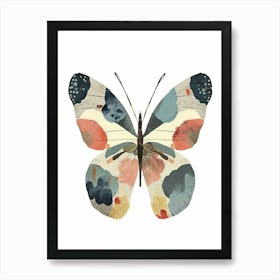 Colourful Insect Illustration Butterfly 29 Art Print