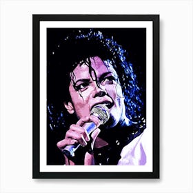 Michael Jackson king of pop music 31 Art Print