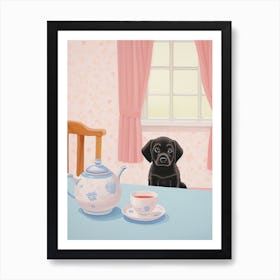 Animals Having Tea   Puppy Dog 2 Art Print