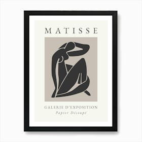 Matisse Print Black Body Art Print