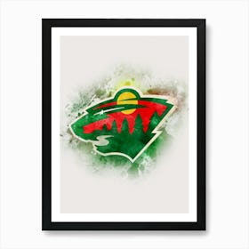 Minnesota Wild Watercolor Art Print