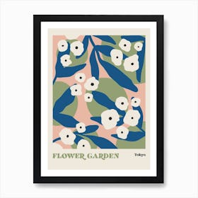 Flower Garden Tokyo Art Print