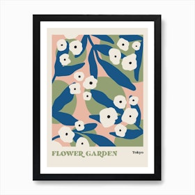 Flower Garden Tokyo Art Print