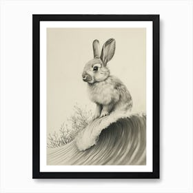 Netherland Dwarf Rabbit Drawing 3 Art Print