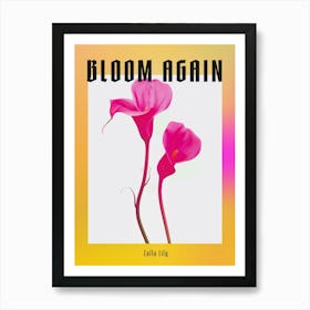 Hot Pink Calla Lily 1 Poster Art Print