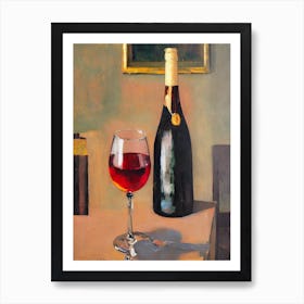 Riesling Oil Painting Cocktail Poster Art Print