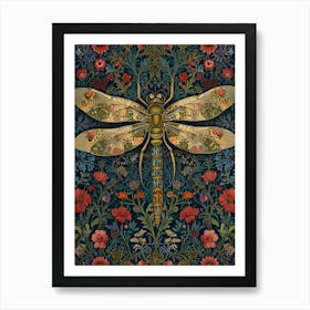 Leonardo Lightning Xl Liberty London Print William Morris Text 1 Topaz Standard V2 4x Art Print