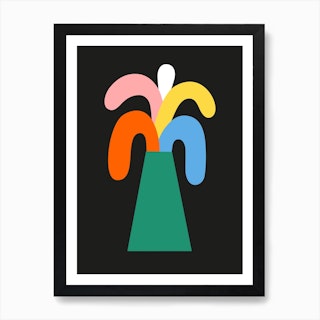 Rainbow Palm Art Print