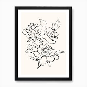 Vintage Flowers Art Print