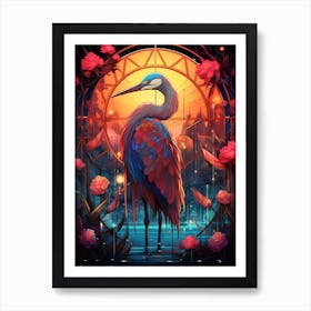 Heron Art Print