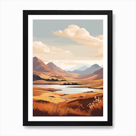 Scottish Highlands Scotland 4 Hiking Trail Landscape Art Print