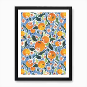 Oranges Poster Minimaliste pour Cuisine