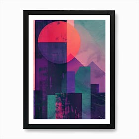 Abstract City Canvas Print Art Print