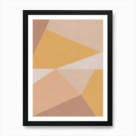 Geometric Triangles - SR02 Art Print