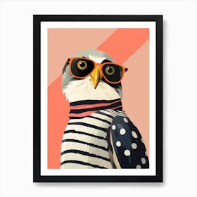 Little Falcon 2 Wearing Sunglasses Art Print