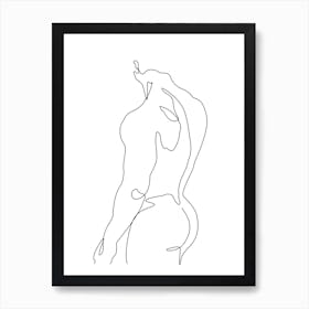 Naked male-a Art Print