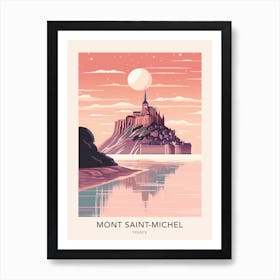 Mont Saint Michel France 2 Travel Poster Art Print