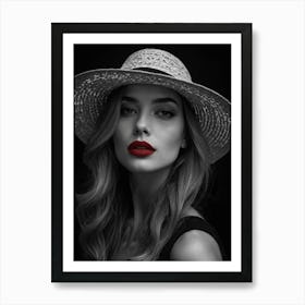 Black And White Portrait Art Print