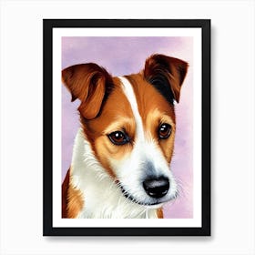 Russell Terrier Watercolour Dog Art Print