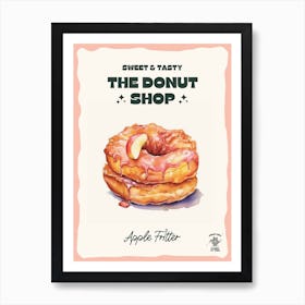 Apple Fritter Donut The Donut Shop 1 Art Print