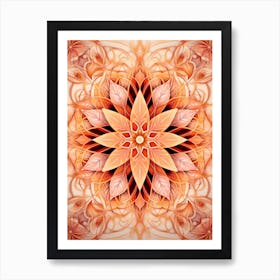 Symmetrical Mandalas Geometric Illustration 26 Art Print