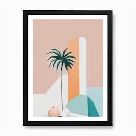 Aruba Simplistic Tropical Destination Art Print