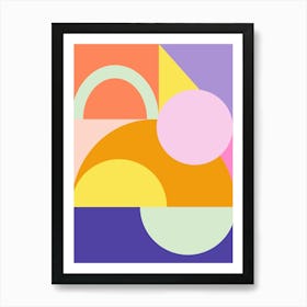 Modern Colorful Geometry Art Print