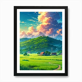 Landscape Wallpaper Art Print