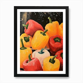 Peppers Art Deco Inspired Art Print