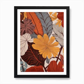 Fall Botanicals Hibiscus Affiche