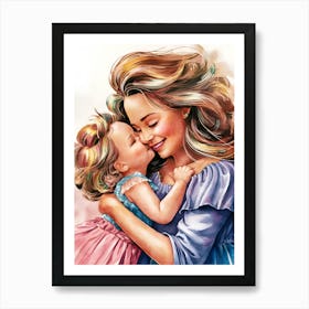 Mother And Daughter 2 Art Print