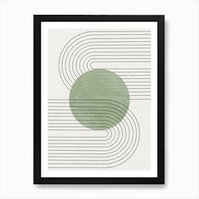 Green Balance 1 Art Print