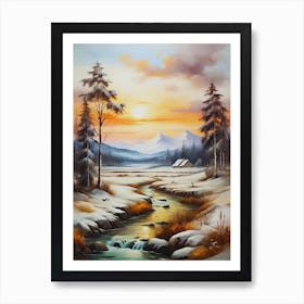 Winter Landscape 8 Art Print