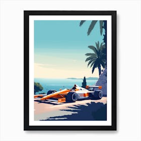 A Mclaren F1 In Amalfi Coast Italy Car Illustration 3 Poster