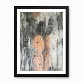 Drops Of Desire — erotic art, nude, body, naked woman, intimate, fantasies Art Print