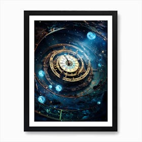 Clock Of The World Art Print