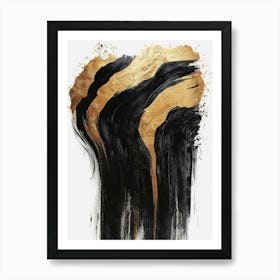 'Black And Gold' Art Print