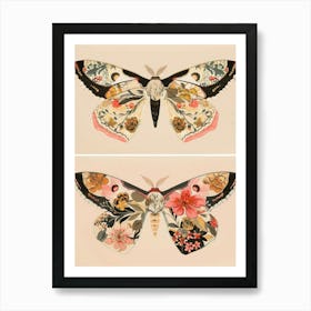 Radiant Butterflies William Morris Style 4 Art Print