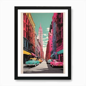 Tribeca New York Colourful Silkscreen Illustration Po 0 Art Print