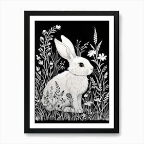 Rabbit In The Meadow 2 Art Print