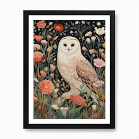 Snowy Owl 3 Detailed Bird Painting Art Print