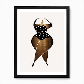 Dancing In The Sun Gold Art Print