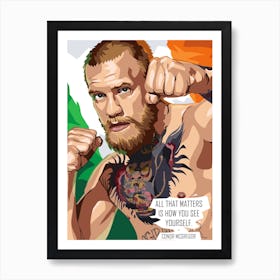 Conor McGregor Quote Art Print
