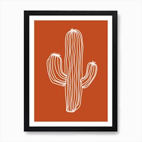 Cactus Line Drawing Mammillaria Cactus Art Print