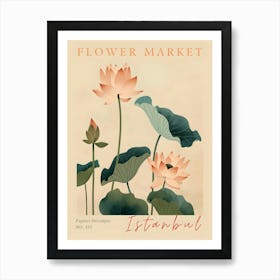 Flower Market Istanbul Art Print