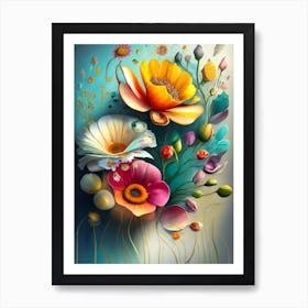 Flowers In A Vase 18 Art Print