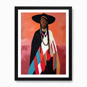 Ottawa Odyssey In Abstract Art ! Native American Art Art Print