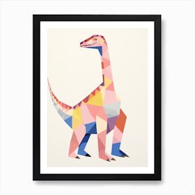 Nursery Dinosaur Art Dromaeosaurus 3 Art Print