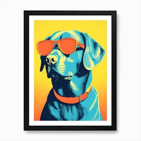 Dog In Sunglasses 1 Art Print